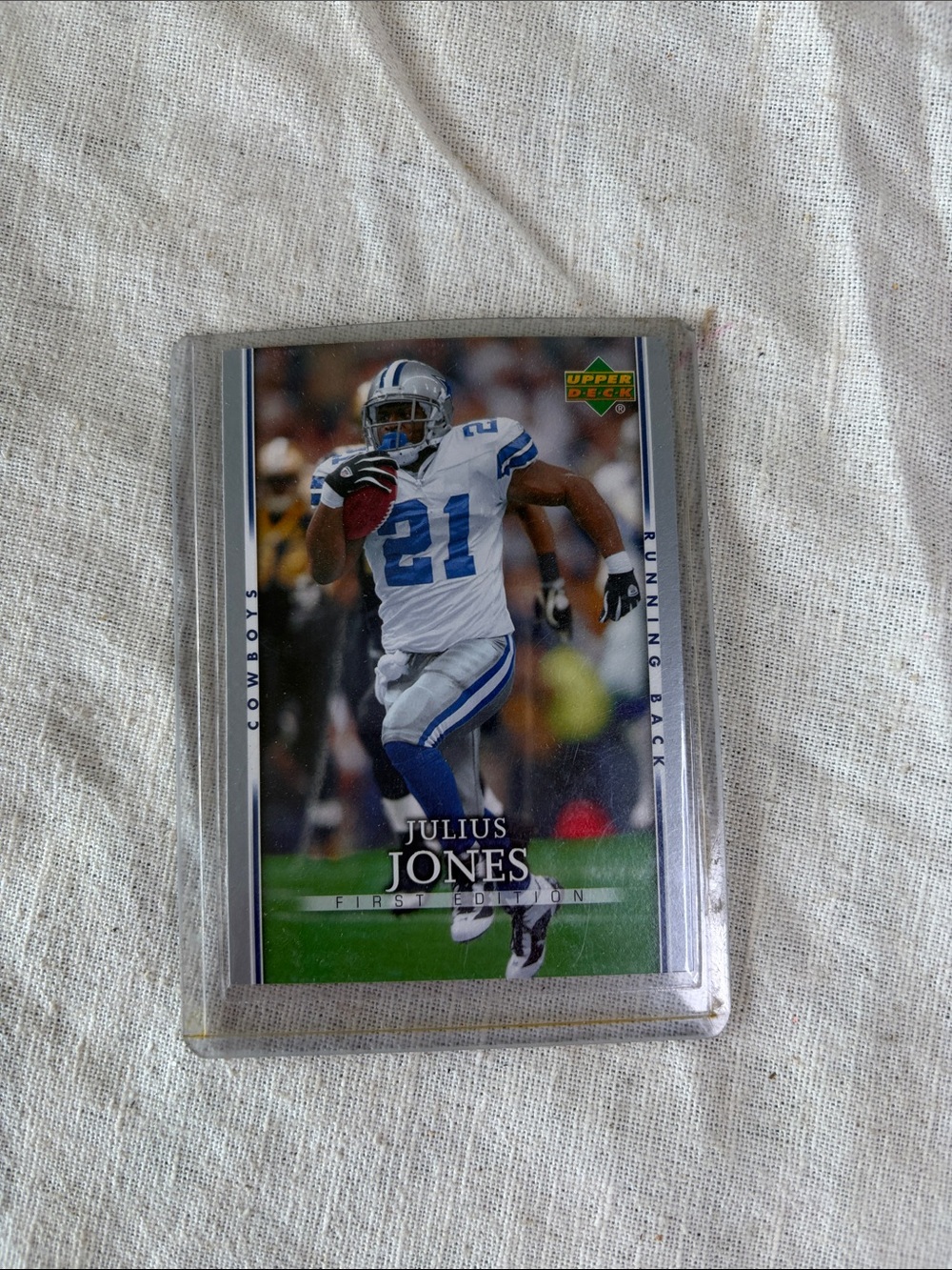 Julius Jones Dallas Cowboys Football Card - White/Blue